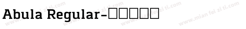Abula Regular字体转换